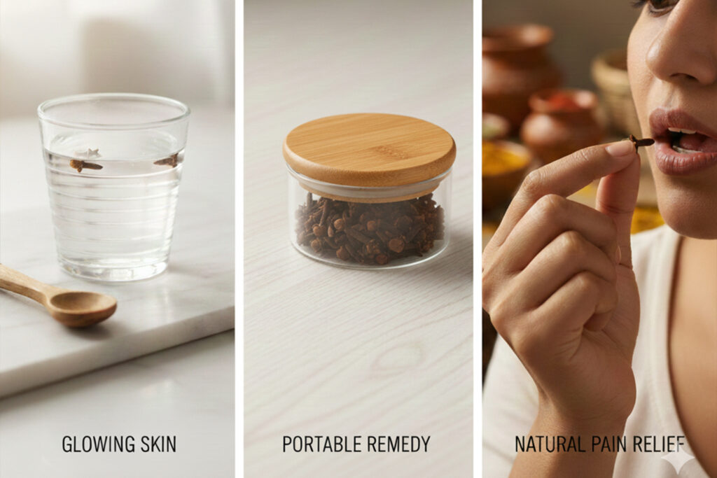 Ayurvedic clove remedies for immunity and pain relief: clove water benefits, portable natural medicine, and dental health solution