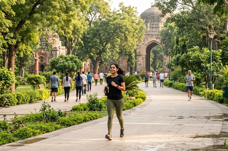 nature walk benefits urban park india